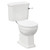 Windsor Traditional Close Coupled Toilet with Soft Close Toilet Seat Left Hand View