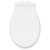 Windsor Traditional Back To Wall Toilet Pan with Soft Close Toilet Seat Top View