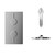 Circo Polished Chrome Twin Thermostatic Valve Mixer Shower With Round Shower Head And Wall Arm - 1 Outlet - Front View Thumbnail