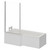 Loire 1700mm Left Hand L Shaped Shower Bath with Bath Screen and Front Bath Panel Right Hand View