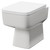 Paulo Back To Wall Toilet Pan with Soft Close Toilet Seat Right Hand View