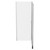 Series 8 Plus Chrome 1000mm X 900mm Hinged Door Shower Enclosure - Side View Thumbnail