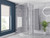 Series 8 Plus Chrome 900mm x 700mm Hinged Door Shower Enclosure Lifestyle thumbnail