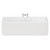 Legend 1600mm x 700mm Left Hand 12 Jet Chrome Flat Jet Single Ended Whirlpool Bath Front View