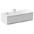 Metropole 1800mm x 800mm 6 Jet Chrome Flat Jet Double Ended Whirlpool Bath Left Hand View