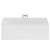 Verna 1800mm x 1100mm 6 Jet Chrome Flat Jet Double Ended Whirlpool Bath Front View