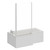 Loire 1500mm Left Hand L Shaped Shower Bath with Bath Screen and Front Bath Panel Left Hand View