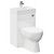 Gemelli Gloss White 500mm 2 in 1 Combination Toilet and Basin Suite with Soft Close Toilet Seat Left Hand View