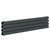 Hudson Anthracite 300mm x 1600mm Horizontal Double Panel Radiator Left Hand View