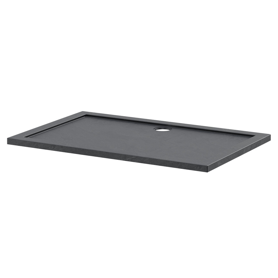 Pearlstone Slate 1400mm x 900mm x 40mm Rectangular Walk In Shower Tray and Plinth Wholesale