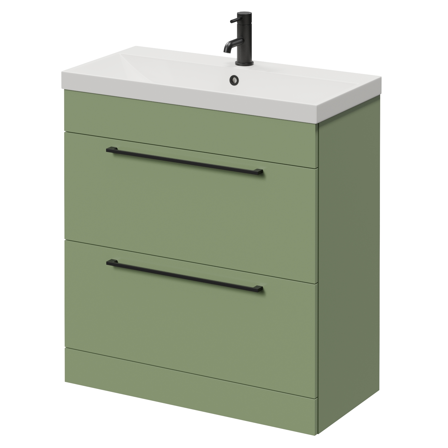 Napoli 390 2 Drawer Vanity Unit with Rimini Basin