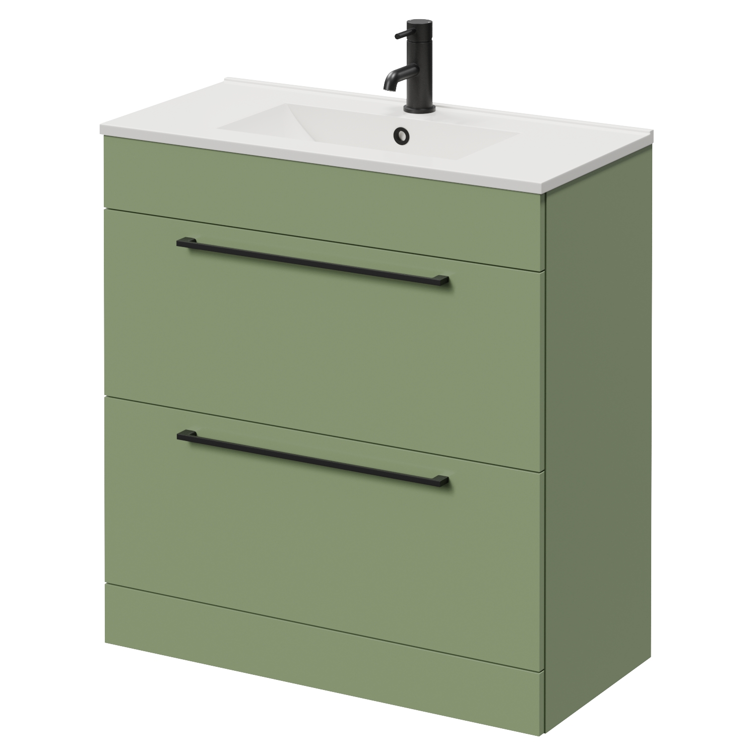 Napoli 390 2 Drawer Vanity Unit with Angel Basin