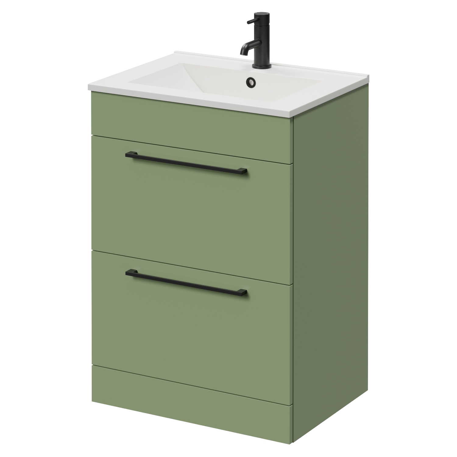 Napoli 460 2 Drawer Vanity Unit with Angel Basin