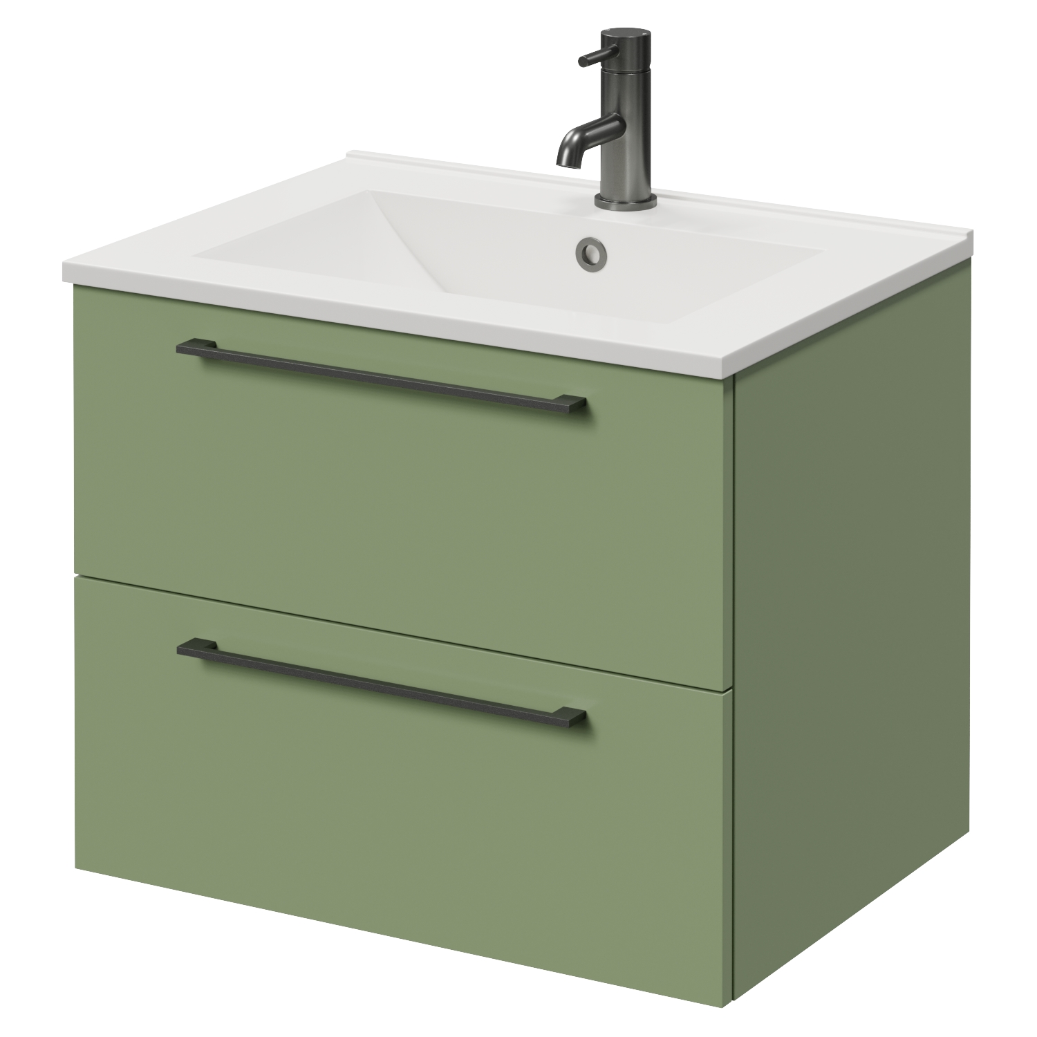 Napoli 460 Wall Mounted 2 Drawer Vanity Unit with Angel Basin
