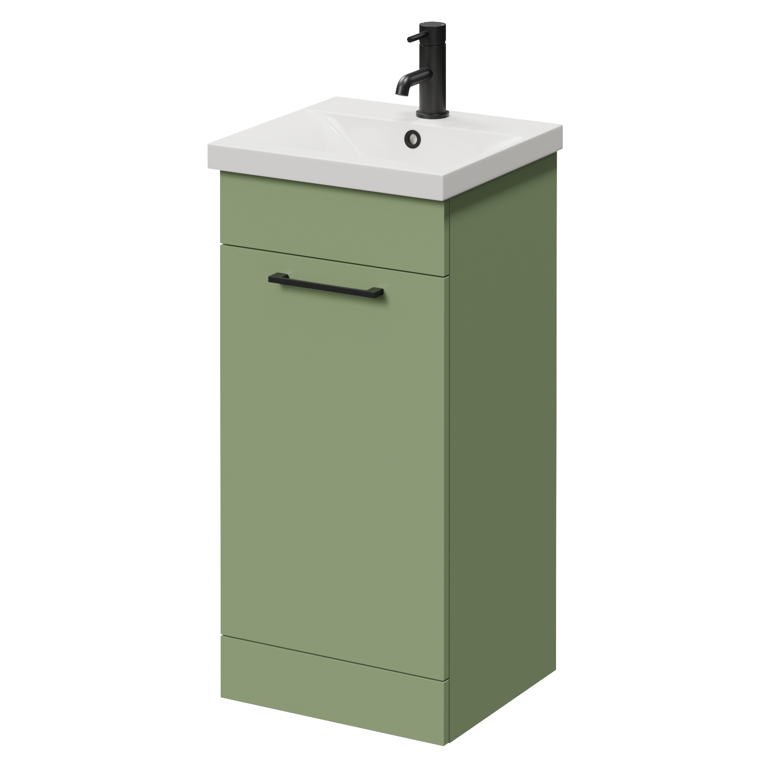 Napoli 390 Single Door Vanity Unit with Glide Basin