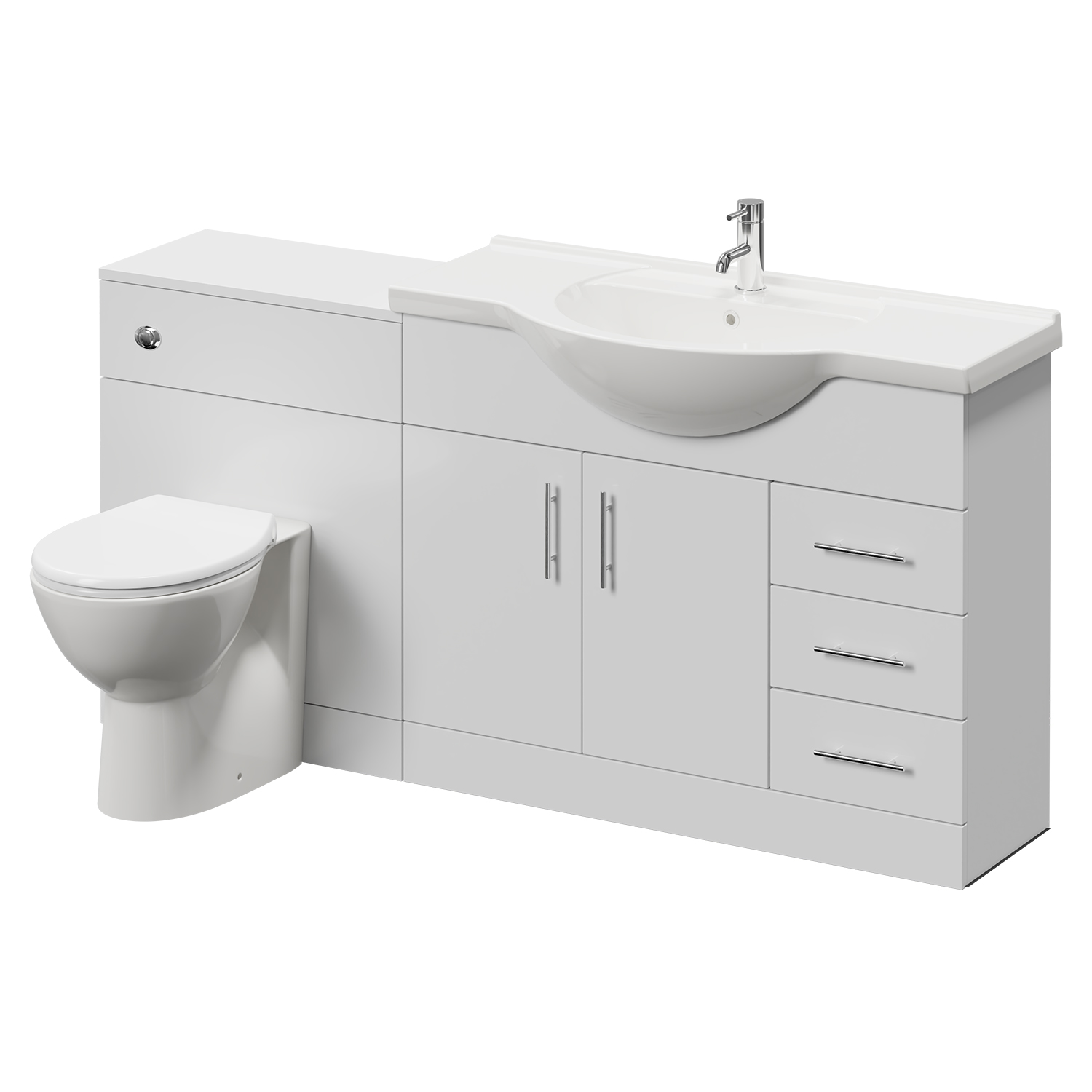 Alexander James Cento 2 Door Vanity Unit Toilet Suite