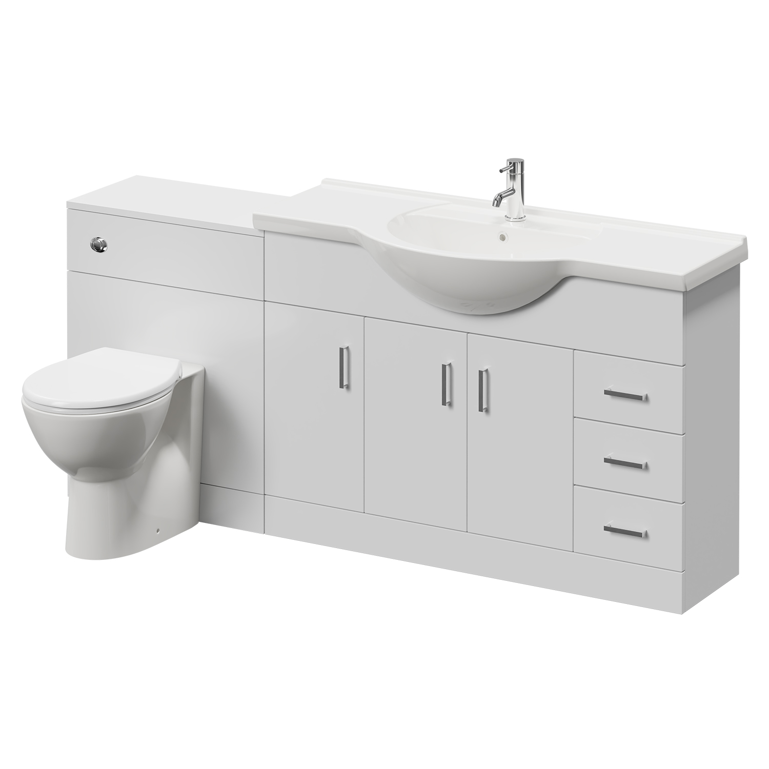 Alexander James Cento 3 Door Vanity Unit Toilet Suite