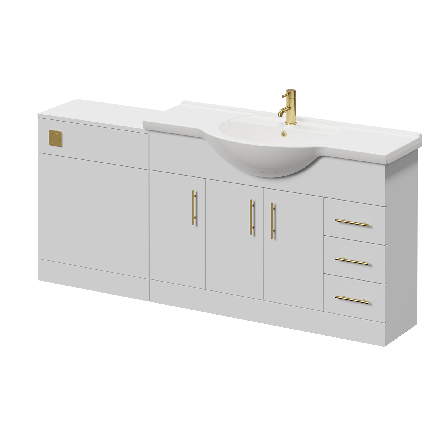 Alexander James Cento 3 Door Vanity Unit Toilet Suite