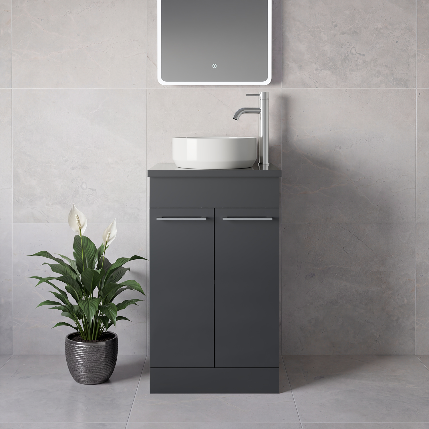 Napoli 390 2 Door Vanity Unit for Countertop Basins