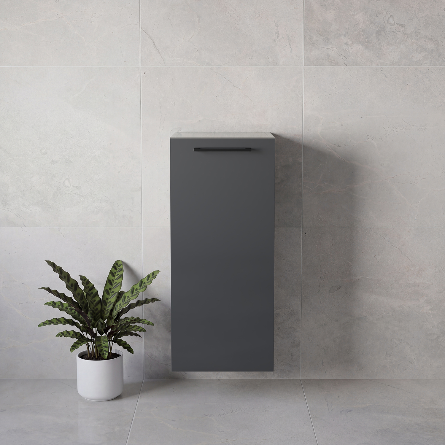 Napoli Wall Mounted Single Door Side Cabinet