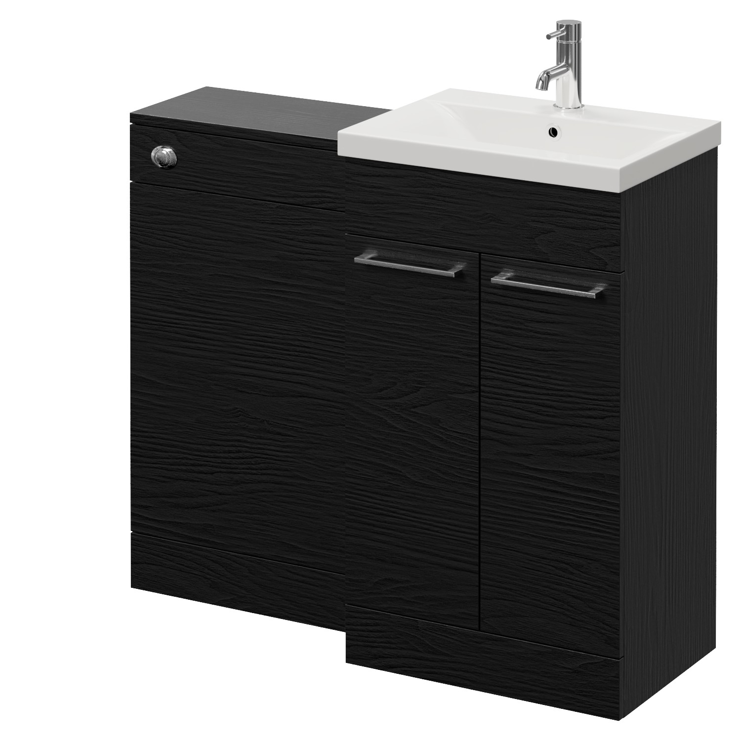Napoli 390 2 Door Vanity Unit Toilet Suite with Glide Basin