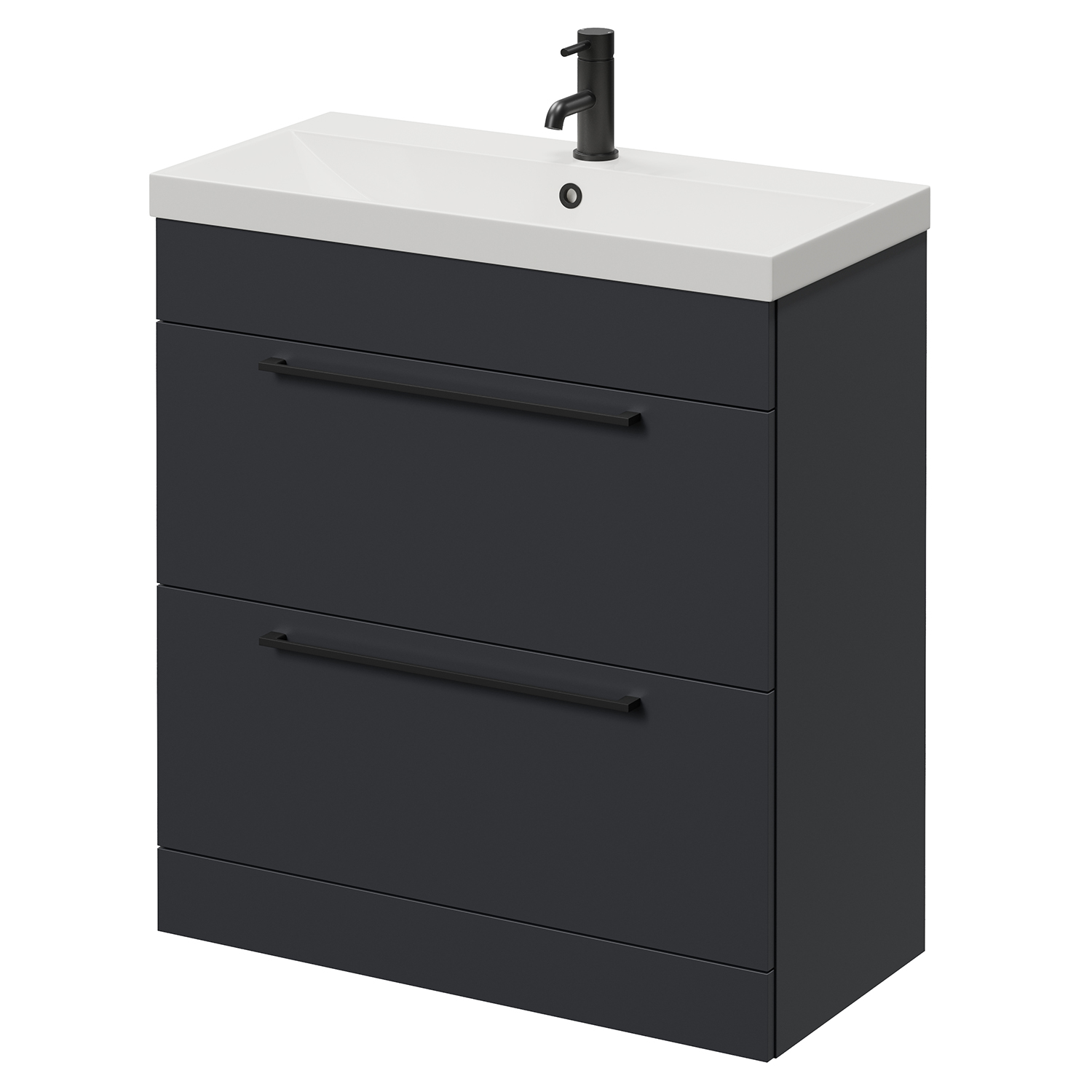 Napoli 390 2 Drawer Vanity Unit with Rimini Basin