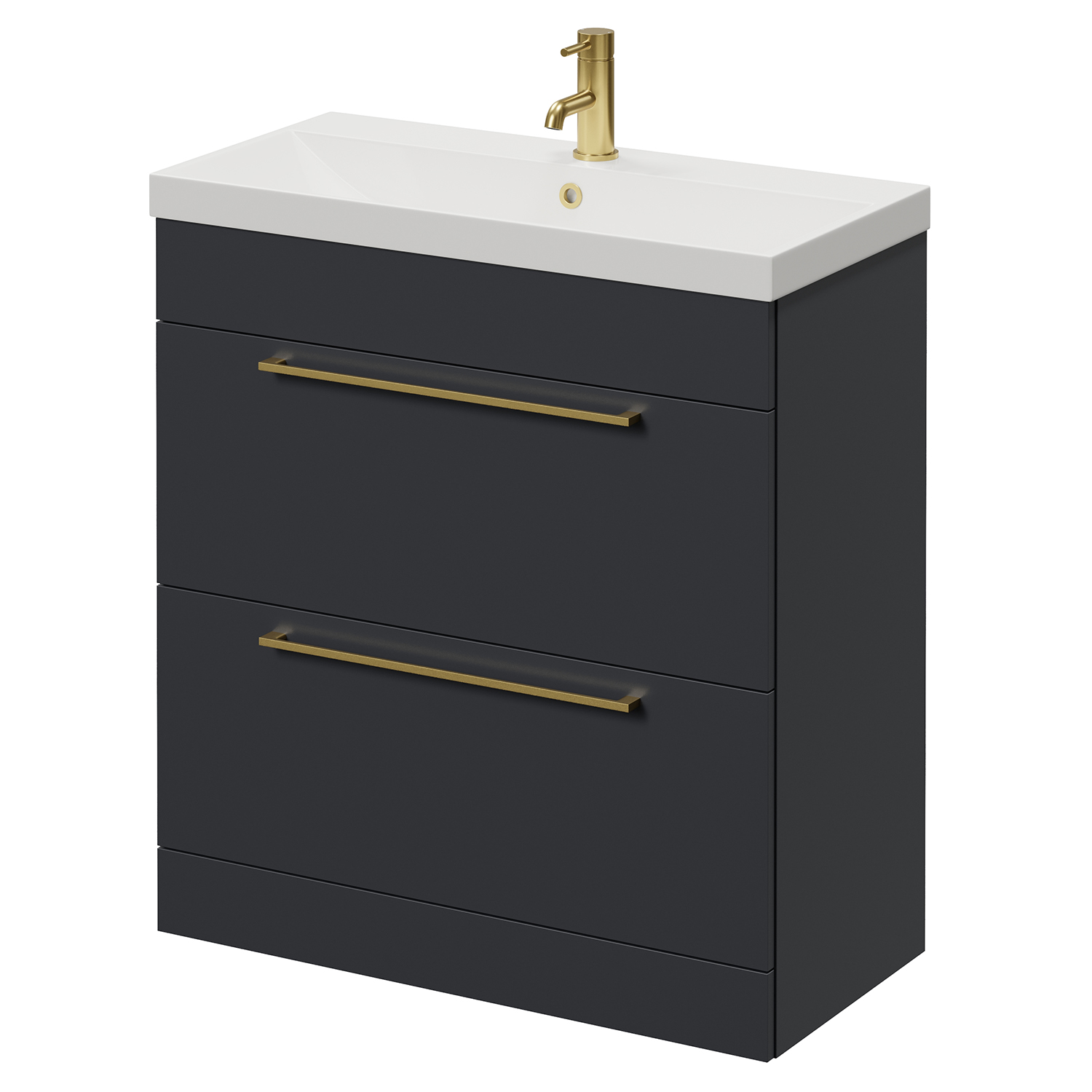 Napoli 390 2 Drawer Vanity Unit with Rimini Basin