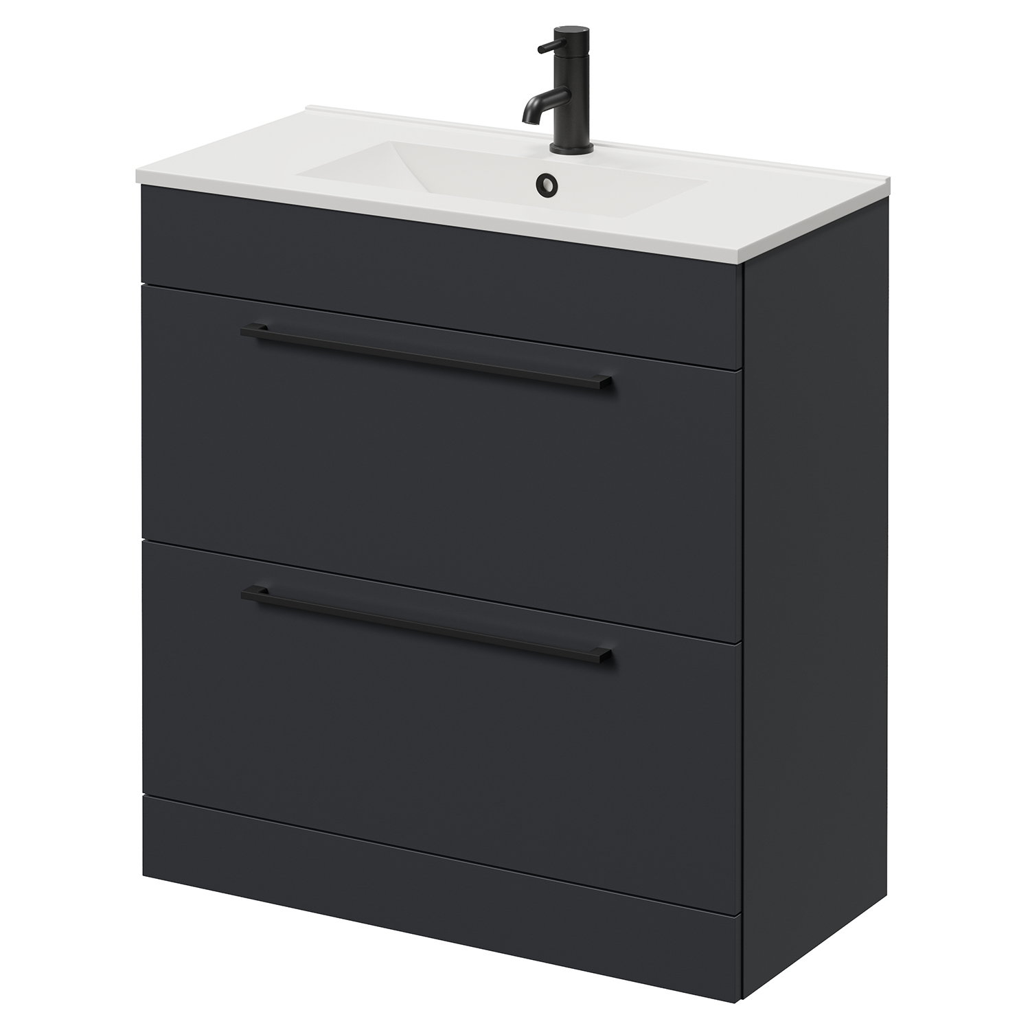 Napoli 390 2 Drawer Vanity Unit with Angel Basin