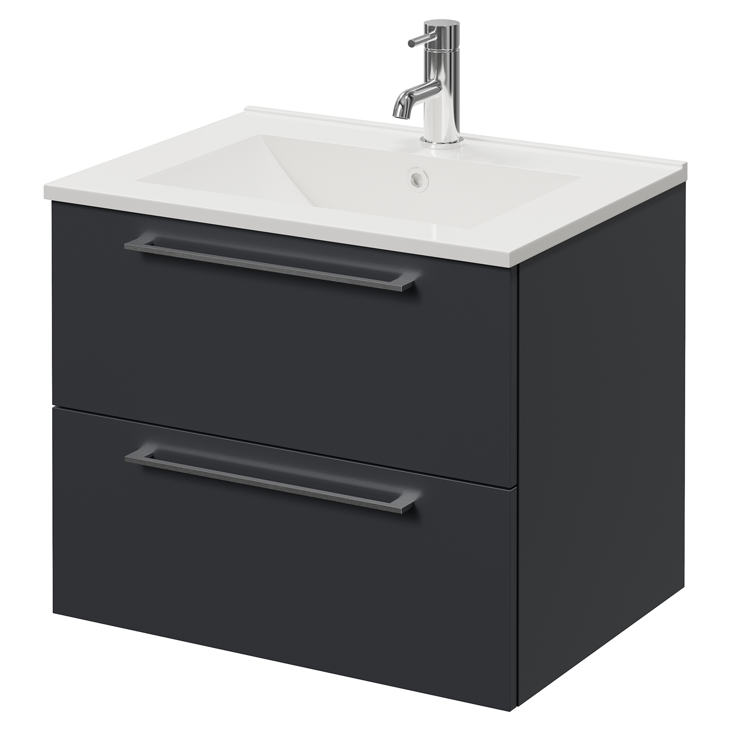 Napoli 460 Wall Mounted 2 Drawer Vanity Unit with Angel Basin