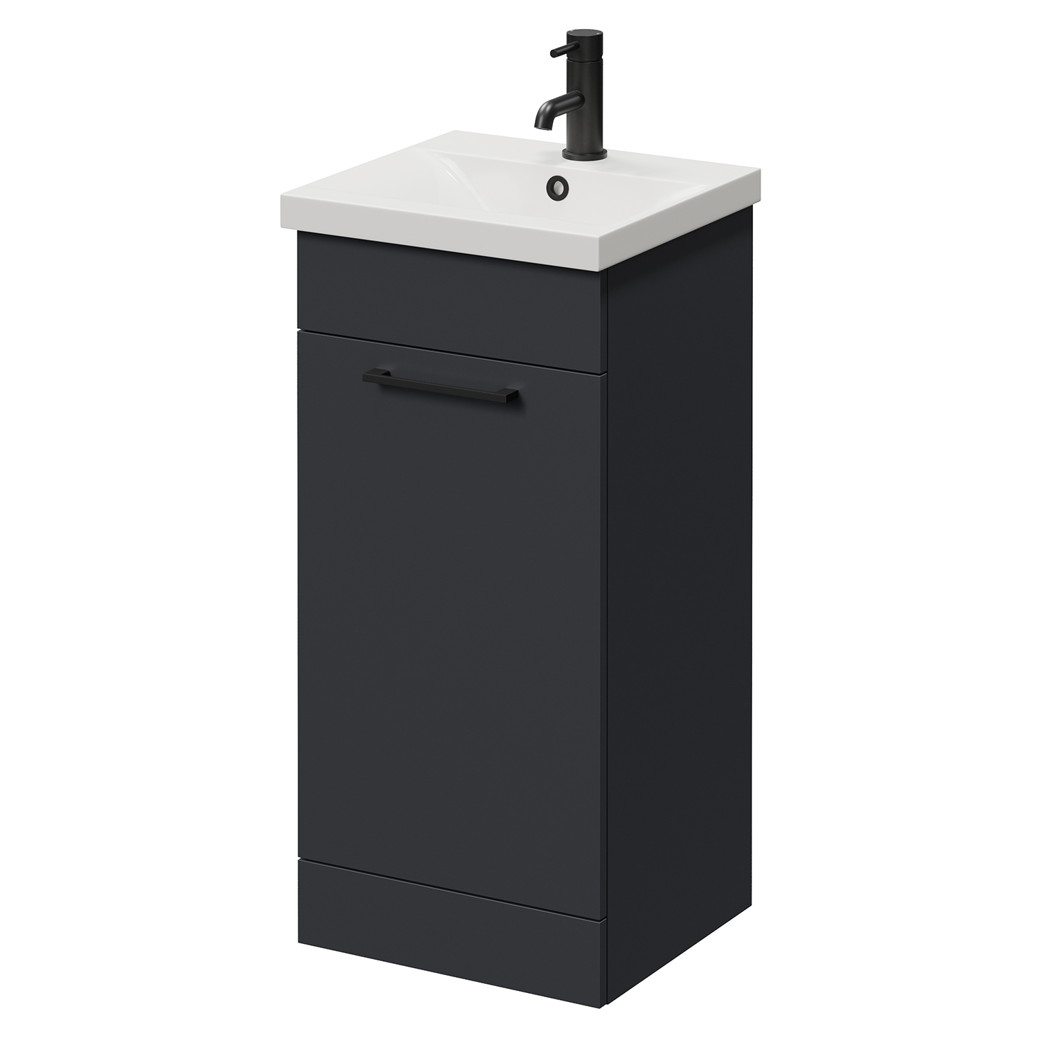 Napoli 390 Single Door Vanity Unit with Glide Basin