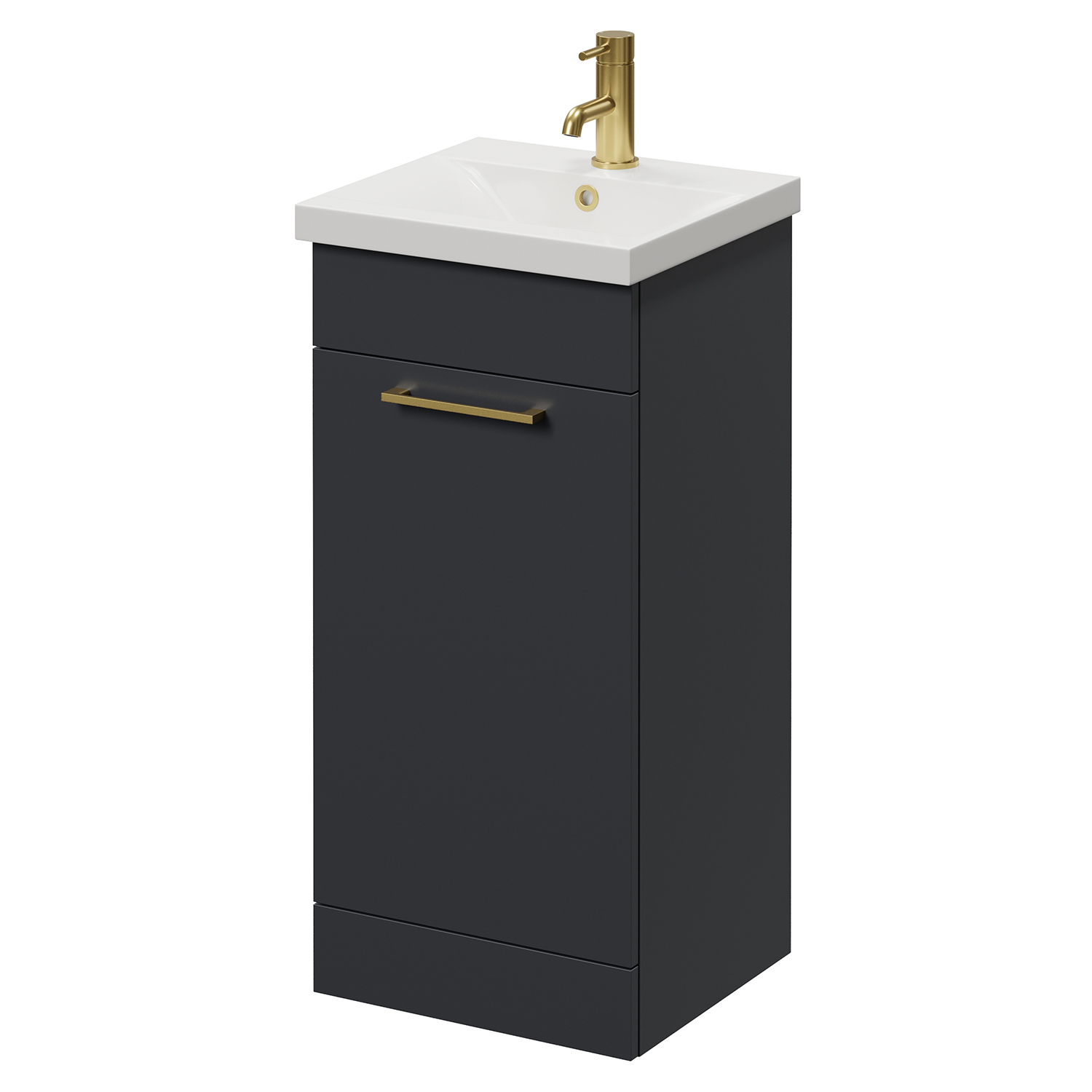 Napoli 390 Single Door Vanity Unit with Glide Basin