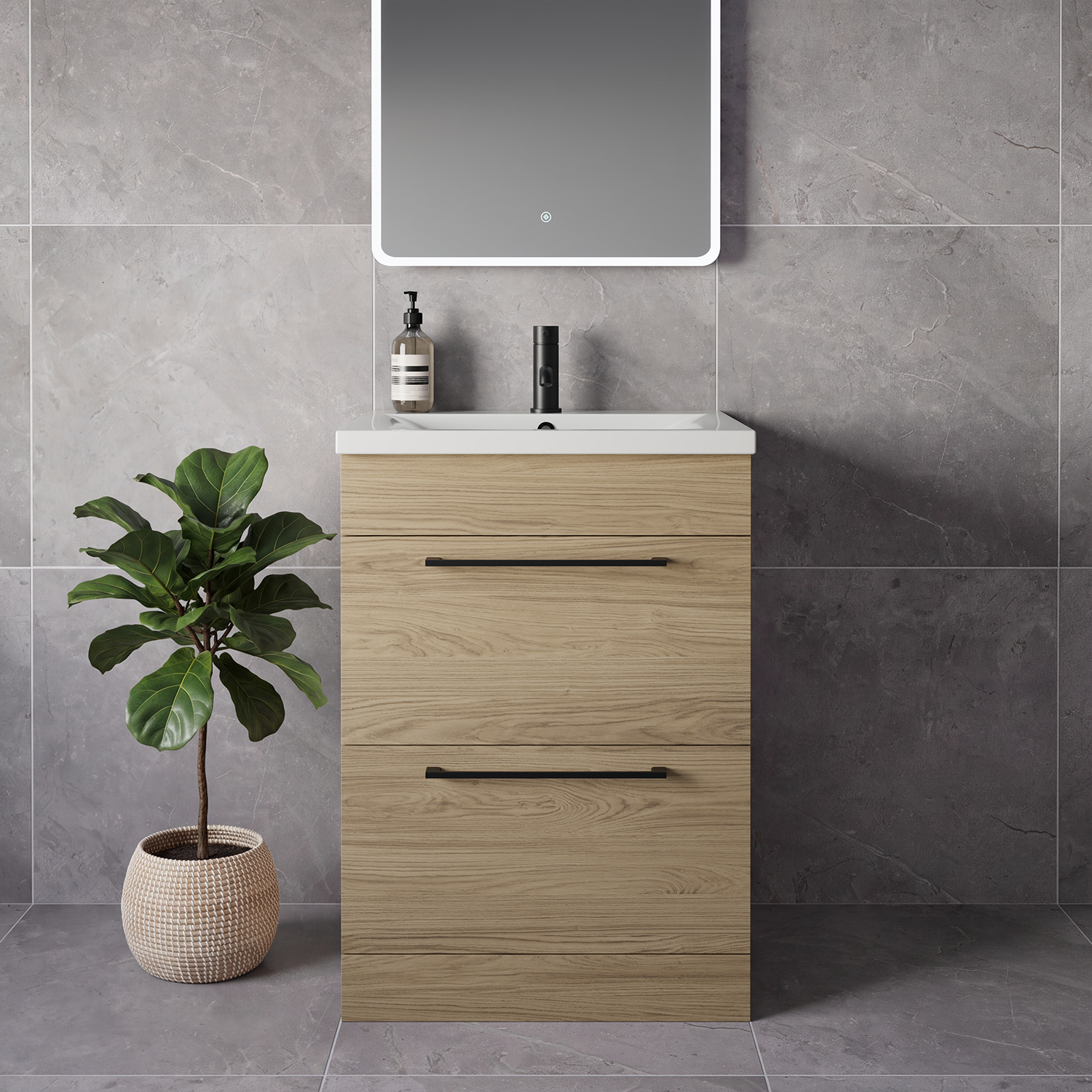 Napoli 460 2 Drawer Vanity Unit with Glide Basin