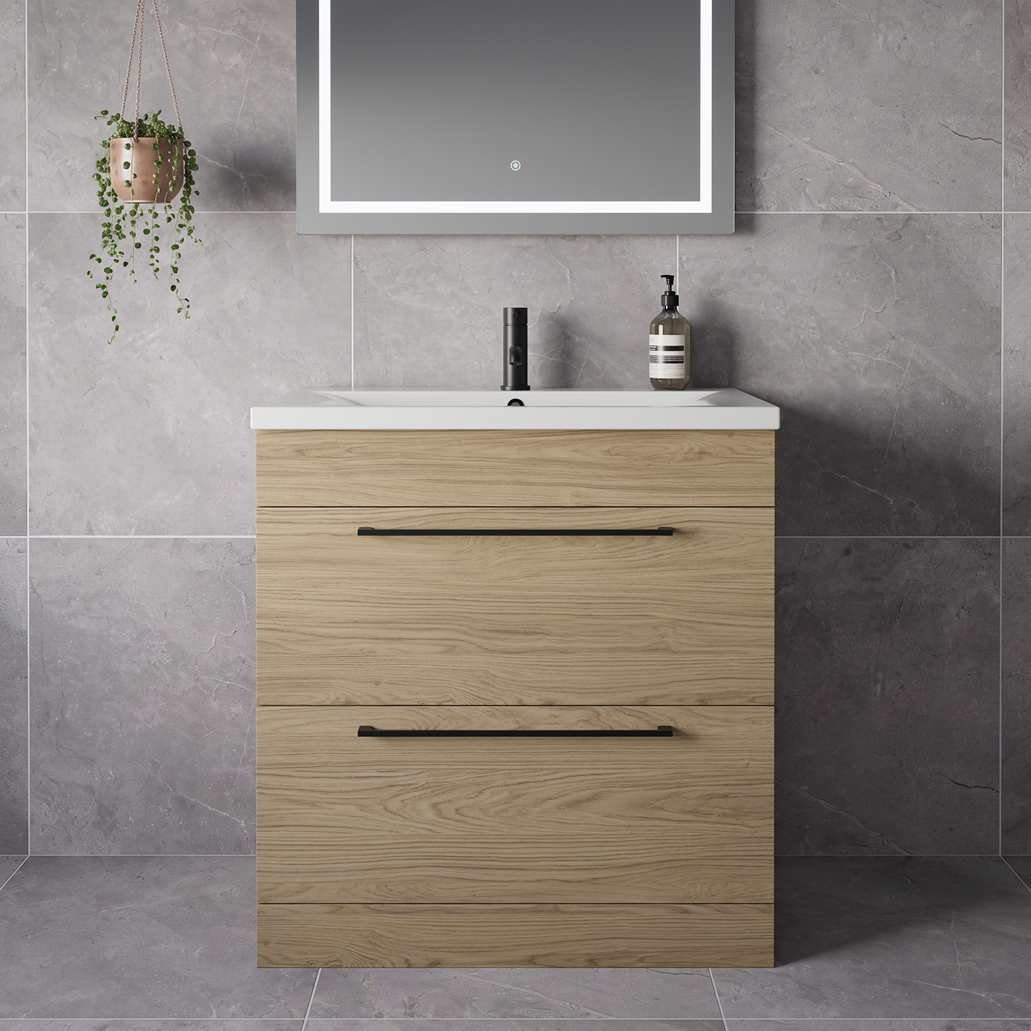 Napoli 460 2 Drawer Vanity Unit with Glide Basin