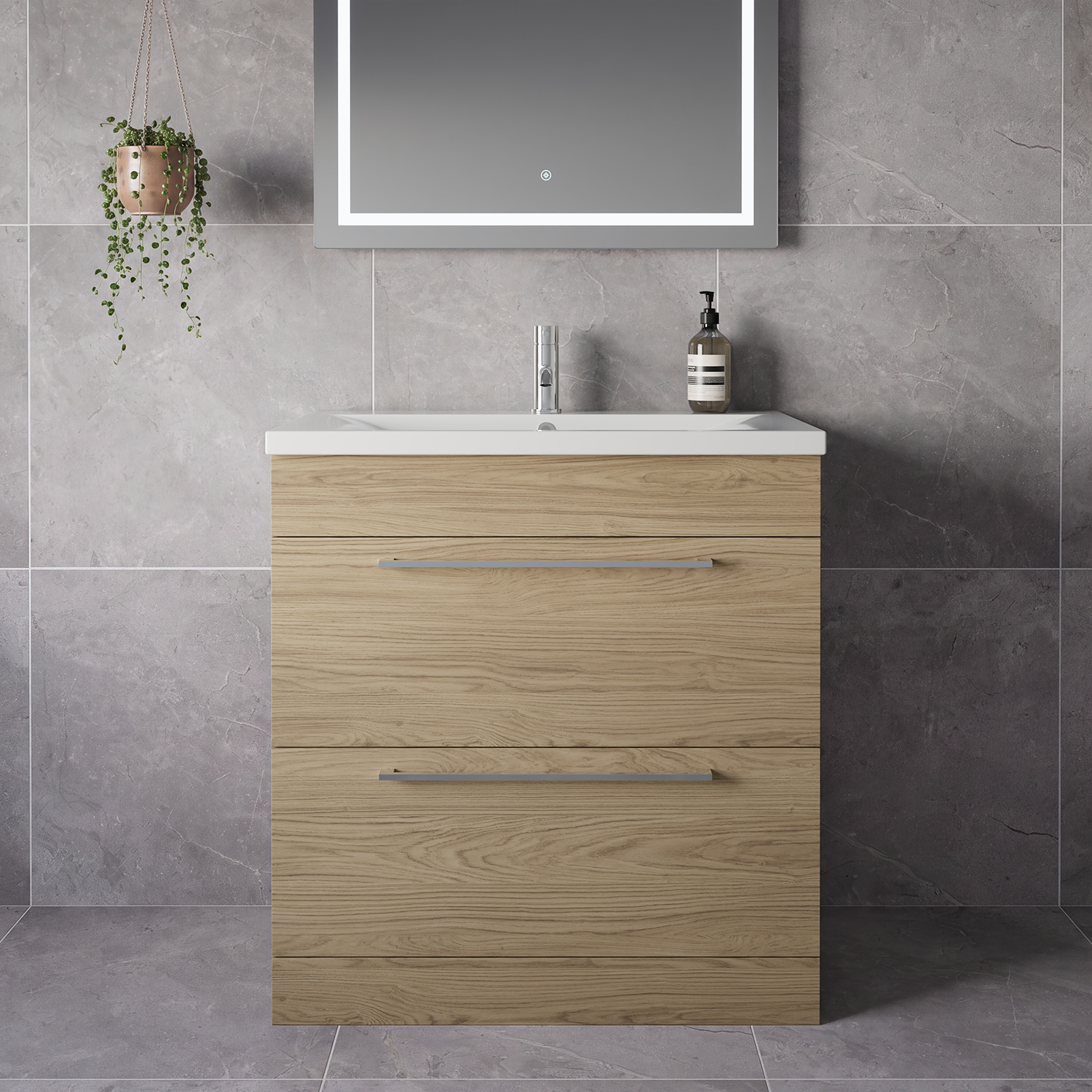Napoli 460 2 Drawer Vanity Unit with Glide Basin