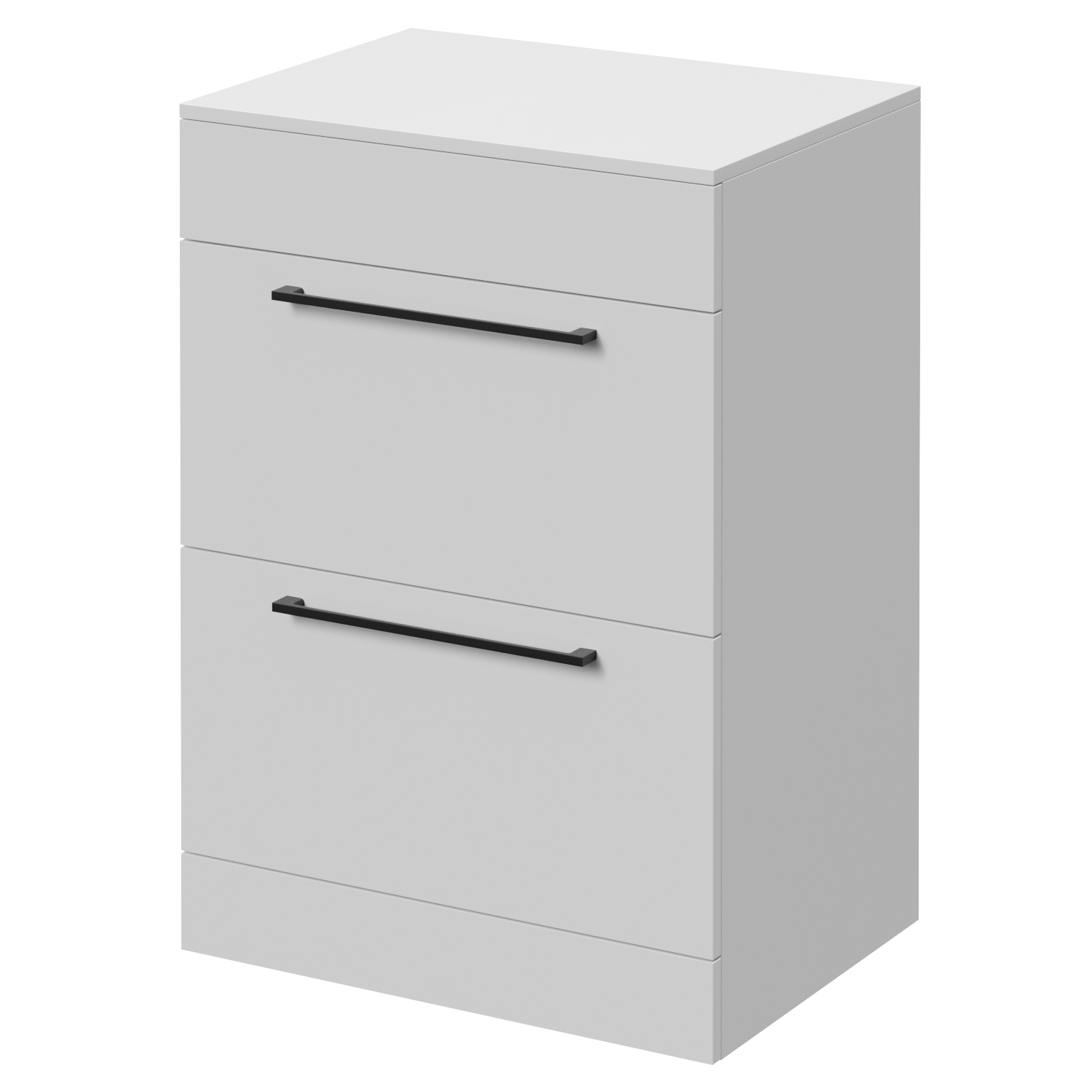 Napoli Gloss White 460 2 Drawer Vanity Unit For Countertop Basins | | Mdf | 600Mm