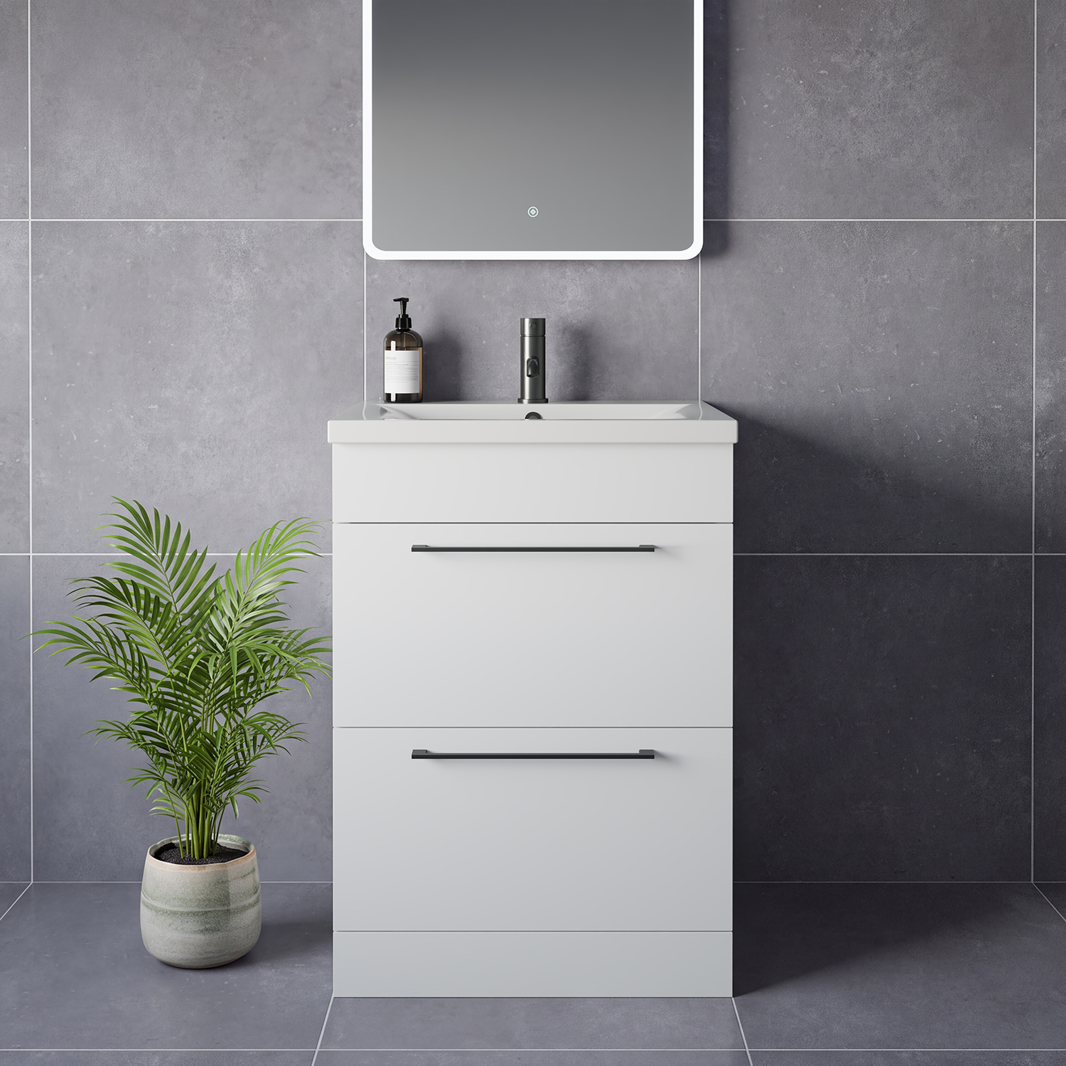 Napoli 460 2 Drawer Vanity Unit with Glide Basin