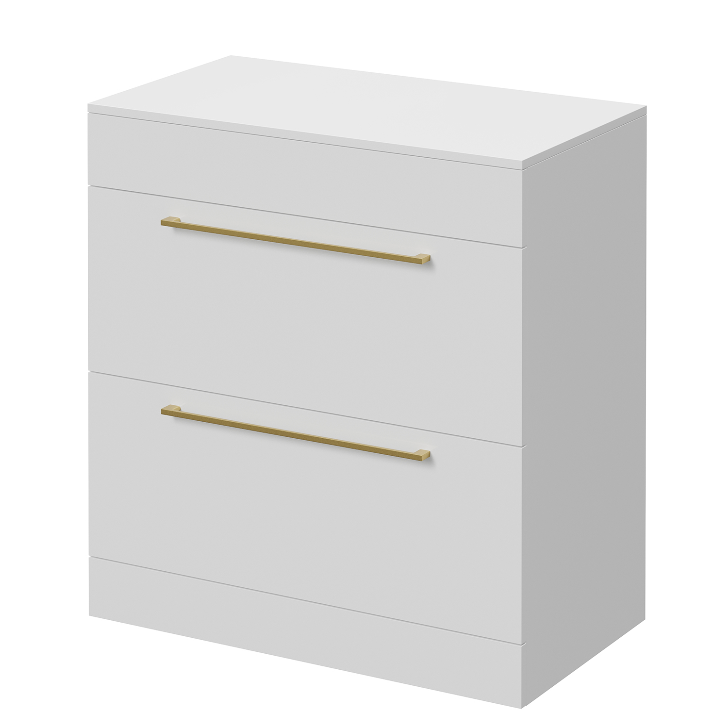 Napoli Gloss White 460 2 Drawer Vanity Unit For Countertop Basins | | Mdf | 800Mm