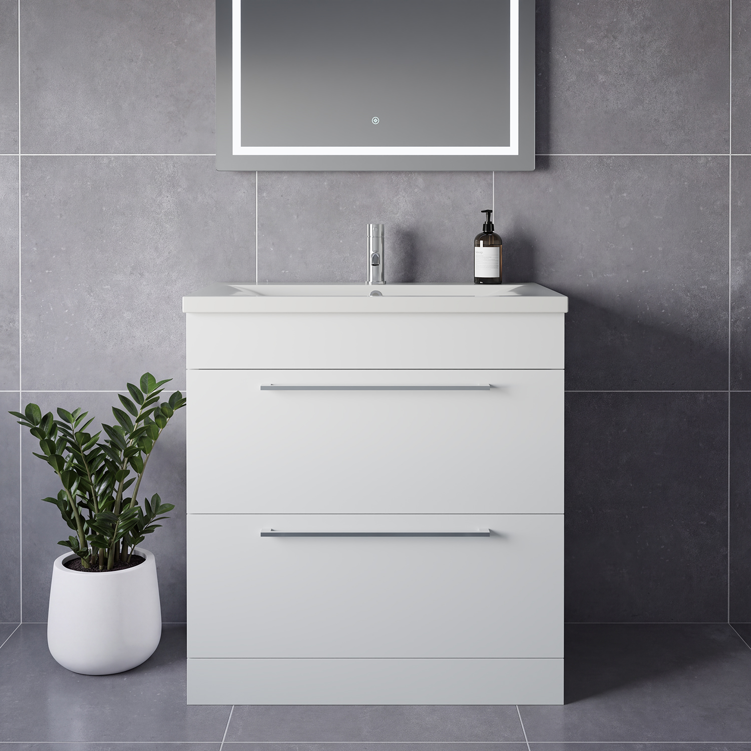 Napoli 460 2 Drawer Vanity Unit with Glide Basin