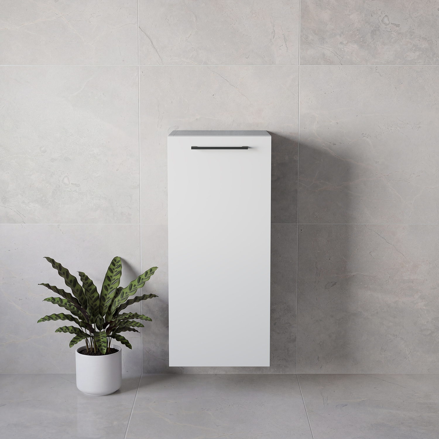 Napoli Wall Mounted Single Door Side Cabinet