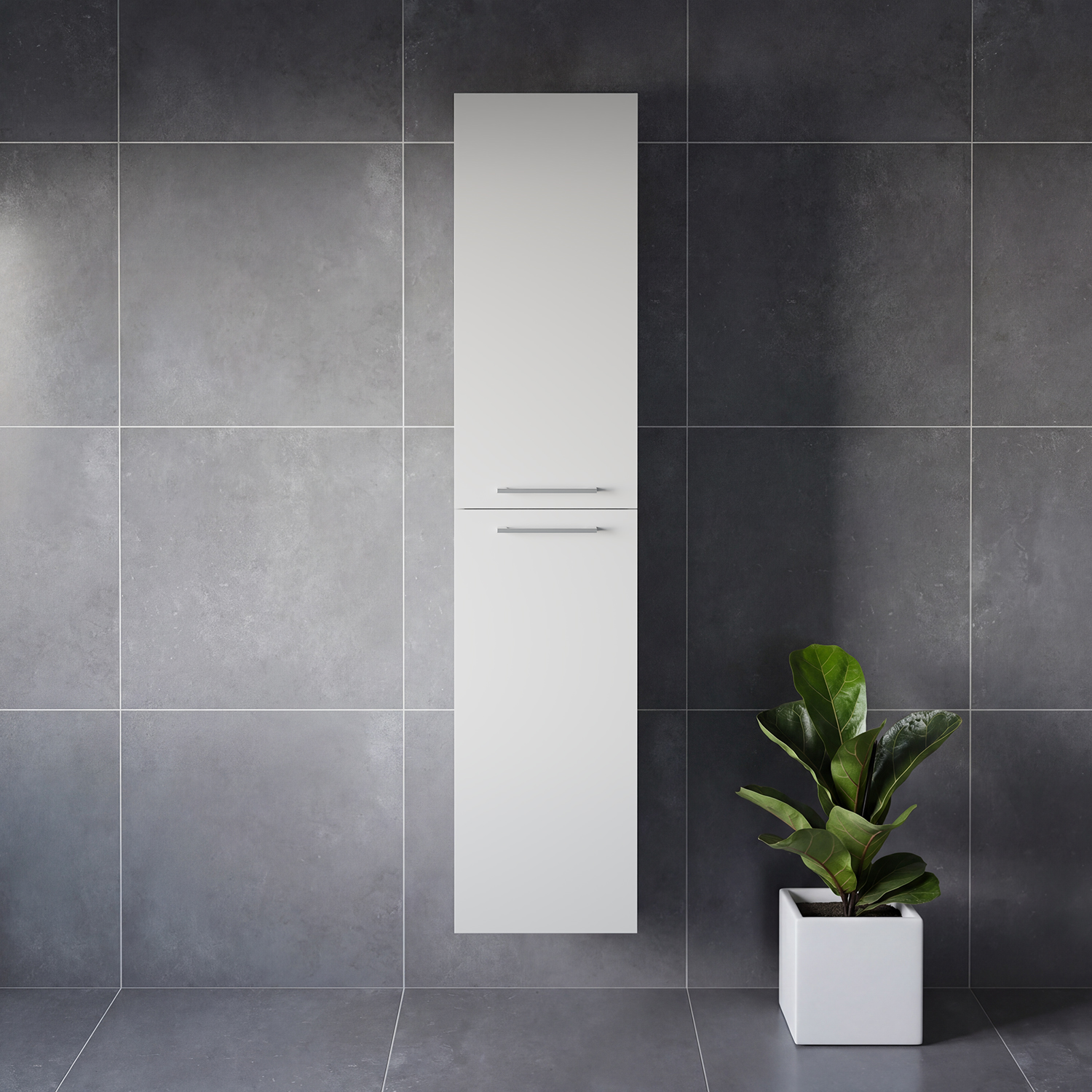 Napoli Wall Mounted 2 Door Storage Unit
