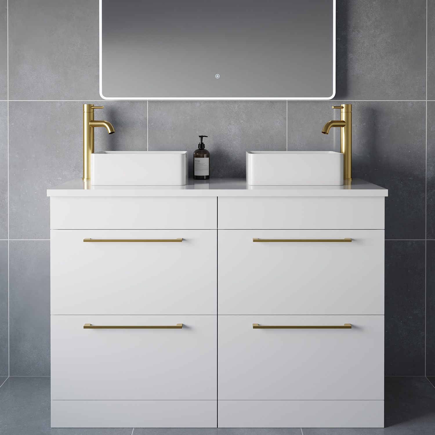 Napoli 460 4 Drawer Vanity Unit for Countertop Basins