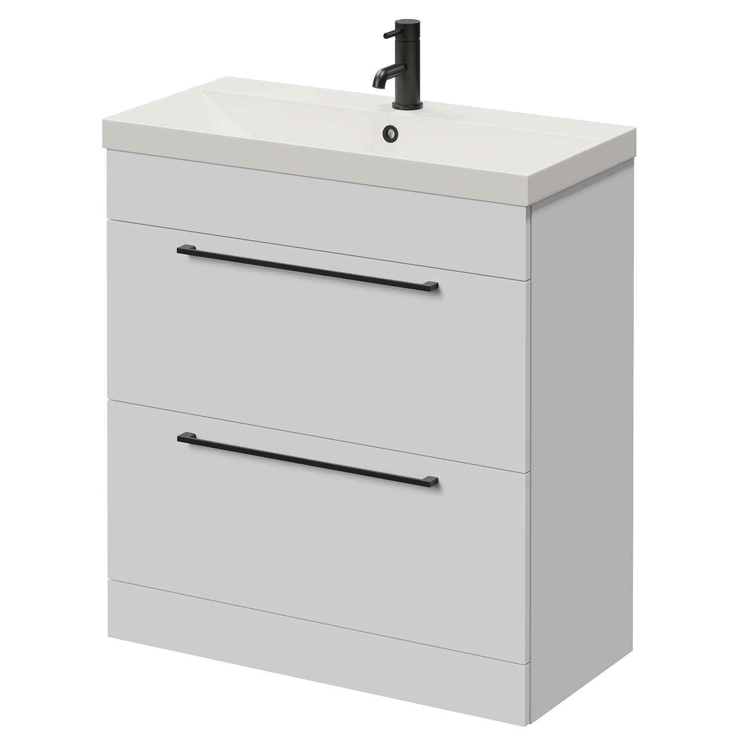 Napoli 390 2 Drawer Vanity Unit with Rimini Basin
