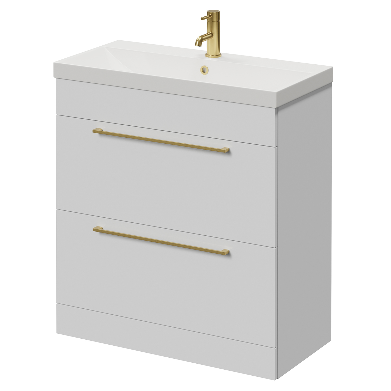 Napoli 390 2 Drawer Vanity Unit with Rimini Basin