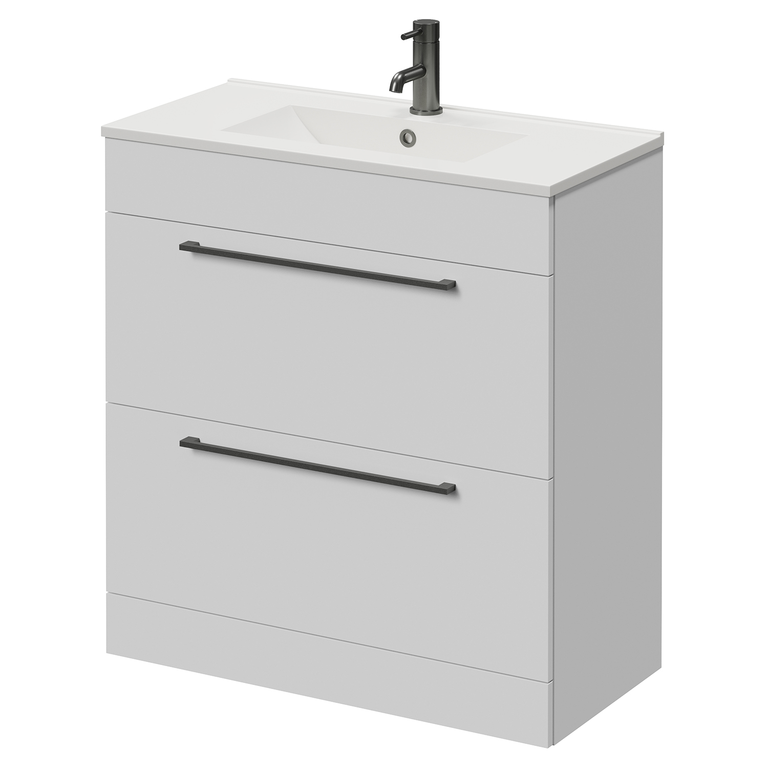 Napoli 390 2 Drawer Vanity Unit with Angel Basin