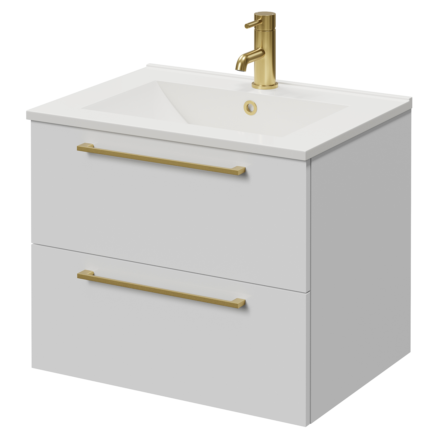 Napoli 460 Wall Mounted 2 Drawer Vanity Unit with Angel Basin