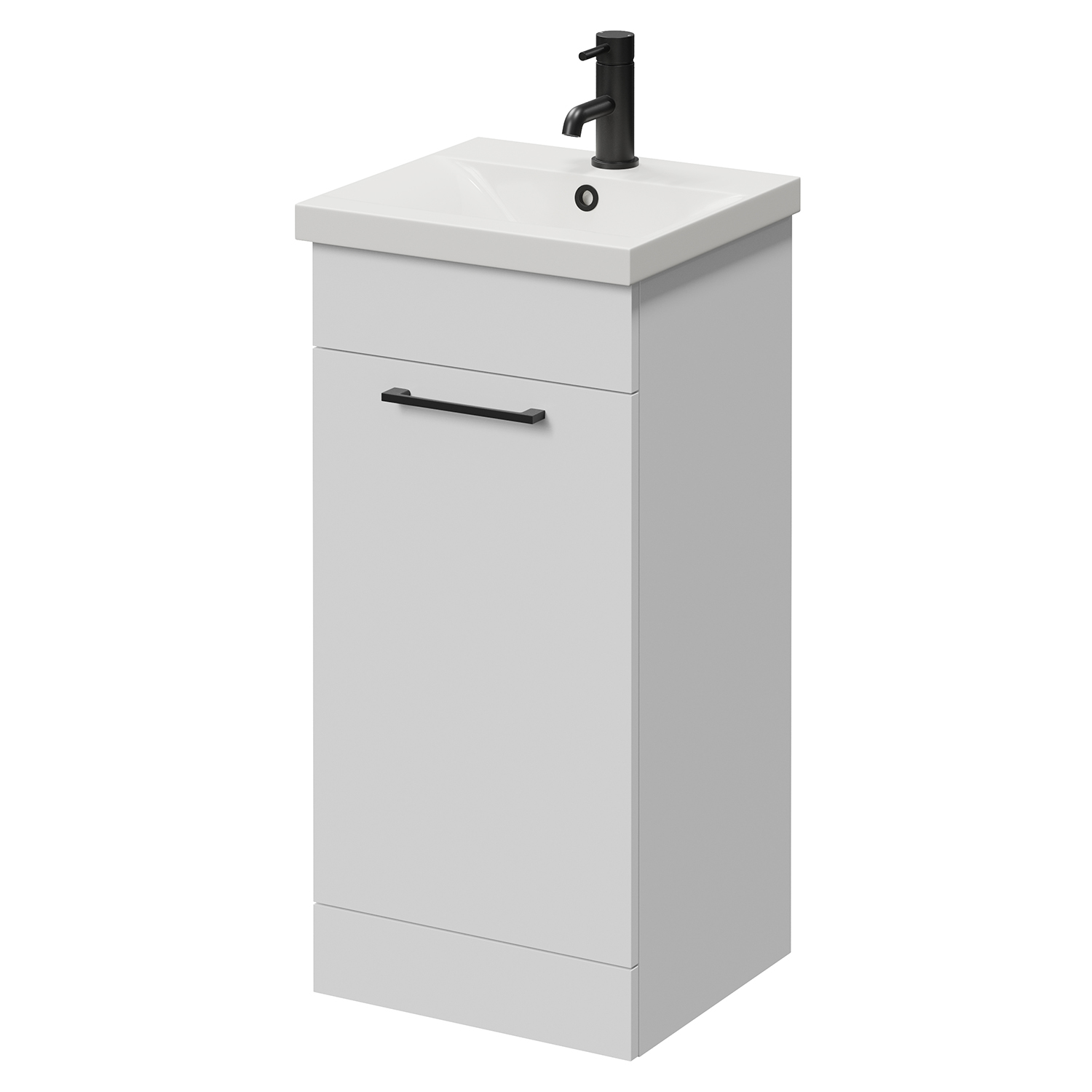 Napoli 390 Single Door Vanity Unit with Glide Basin