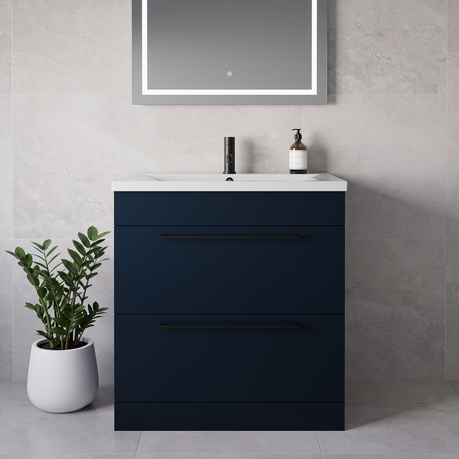 Napoli 460 2 Drawer Vanity Unit with Glide Basin