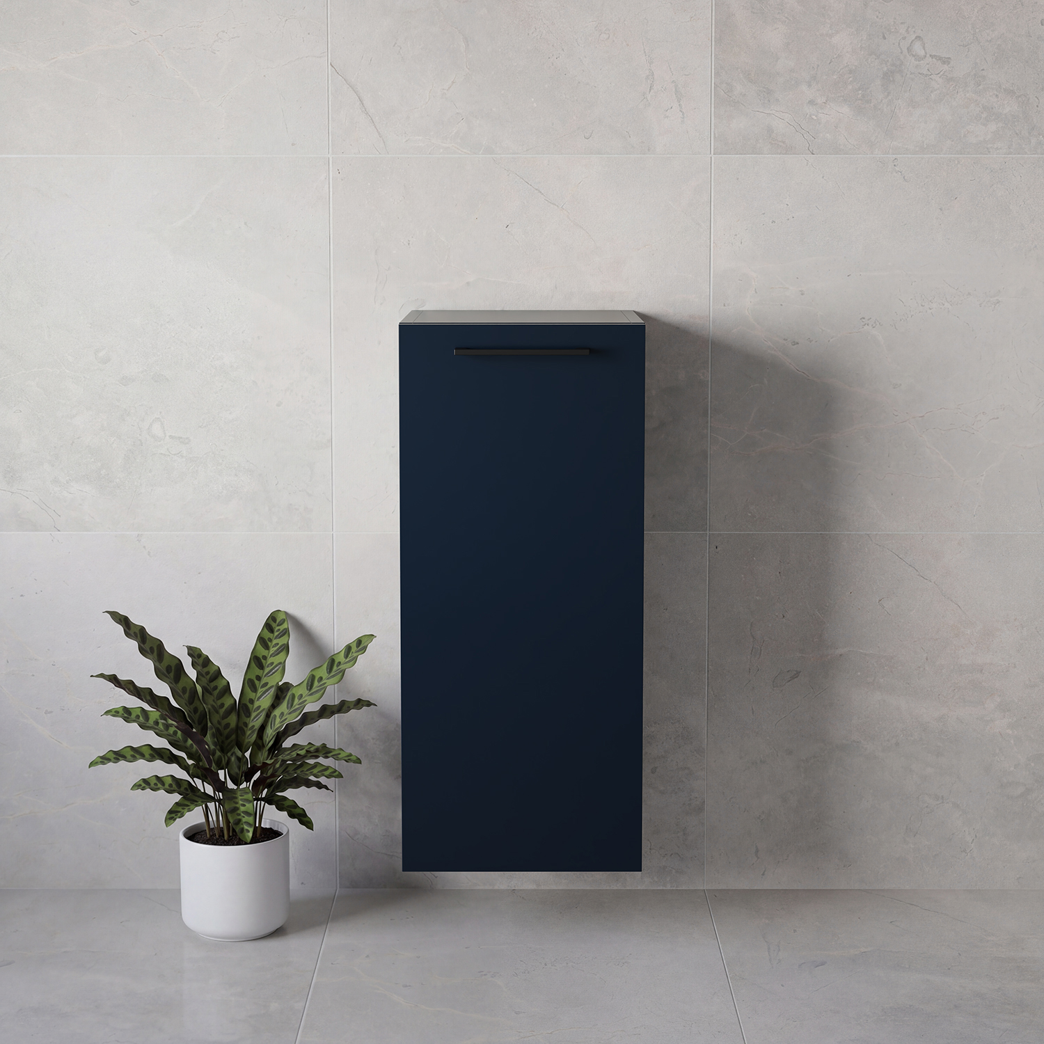 Napoli Wall Mounted Single Door Side Cabinet