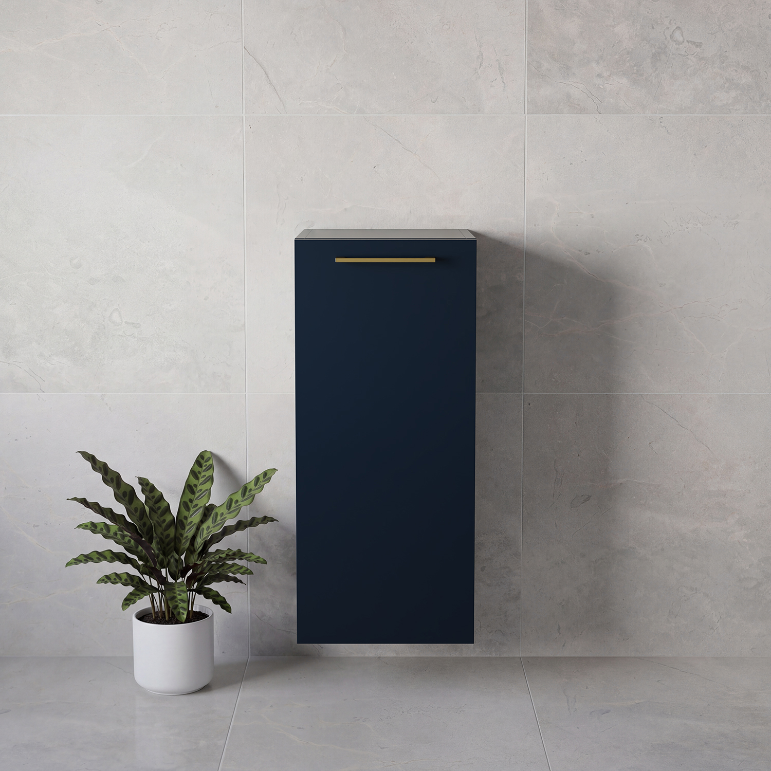 Napoli Wall Mounted Single Door Side Cabinet