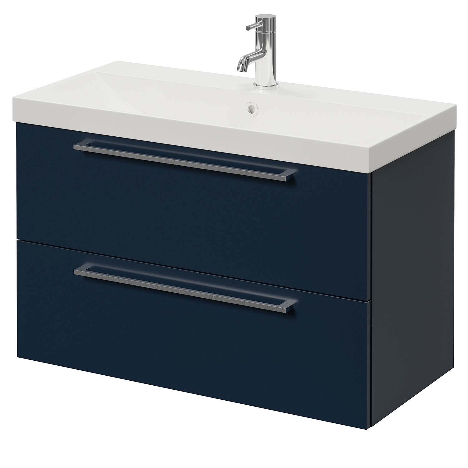 Napoli 390 Wall Mounted 2 Drawer Vanity Unit with Rimini Basin